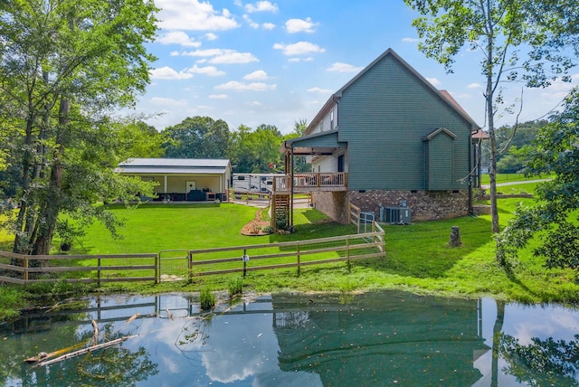 1415 Southside Rd, Southside, TN 37171 - dock area featuring a water view and stairway