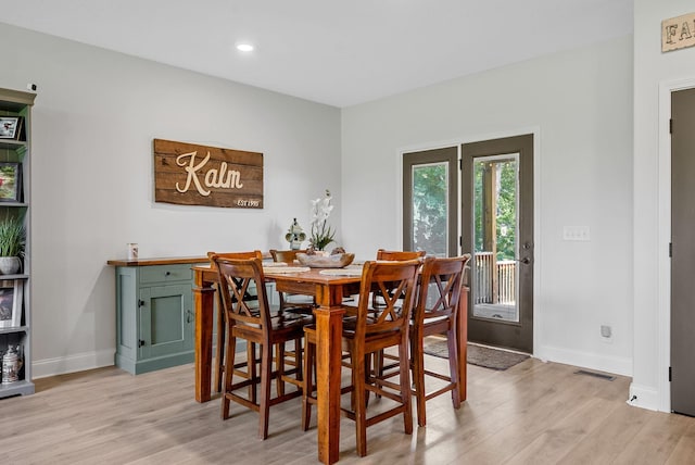 1415 Southside Rd, Southside, TN 37171 - dining area featuring light wood finished floors and recessed lighting