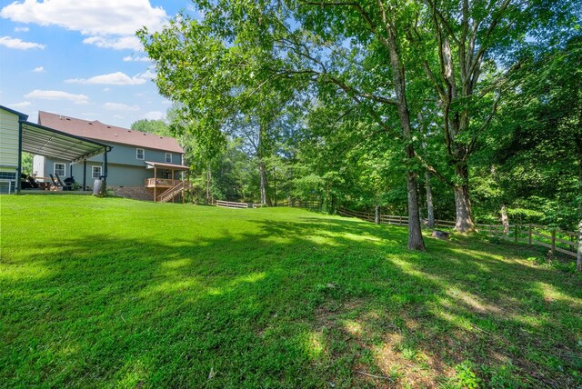1415 Southside Rd, Southside, TN 37171 - view of yard featuring stairway