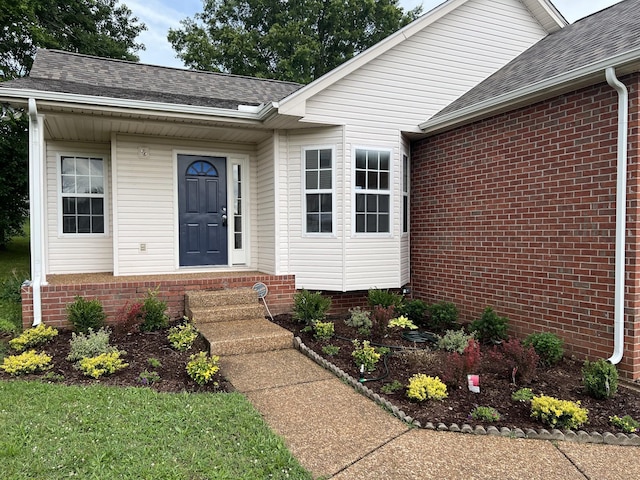 3048 Chateau Valley Dr, Nashville, TN 37207 - entrance to property with roof with shingles and brick siding