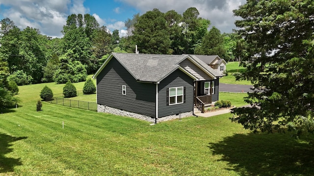 110 Saw Mill Rd, Dickson, TN 37055 - view of property exterior with a shingled roof and crawl space