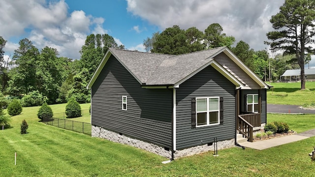 110 Saw Mill Rd, Dickson, TN 37055 - view of home's exterior with roof with shingles and crawl space