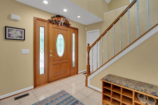 891 Deepwoods Rd, Sewanee, TN 37375 - entryway with baseboards, stairs, healthy amount of natural light, and recessed lighting