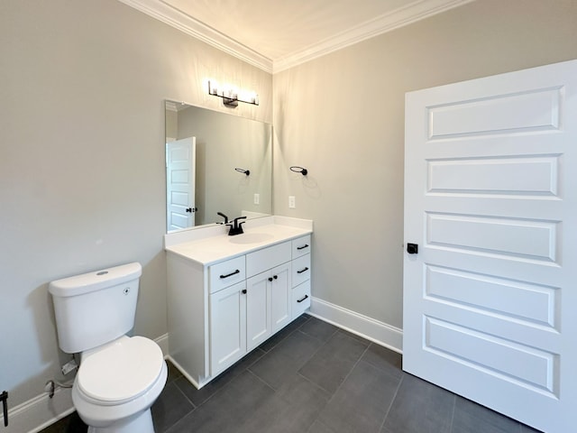 7131 Frances St, Fairview, TN 37062 - bathroom with vanity, crown molding, and tile patterned floors