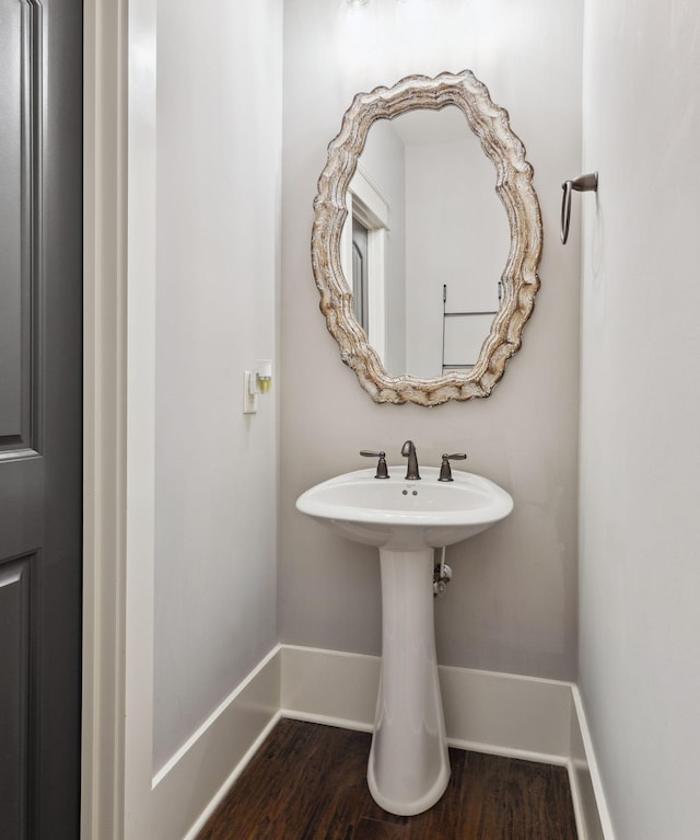 9201 Dutch Belted Ct, Nolensville, TN 37135 - bathroom featuring baseboards and wood finished floors