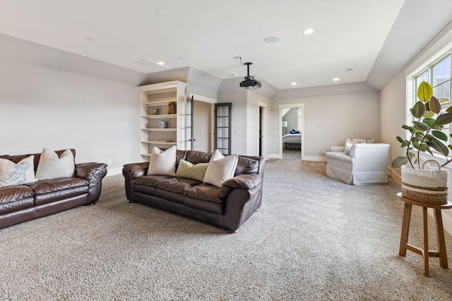 9201 Dutch Belted Ct, Nolensville, TN 37135 - carpeted living room with baseboards and recessed lighting