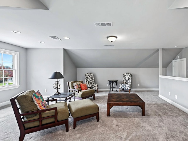 1004 Jones Pkwy, Brentwood, TN 37027 - sitting room with carpet, baseboards, vaulted ceiling, and recessed lighting
