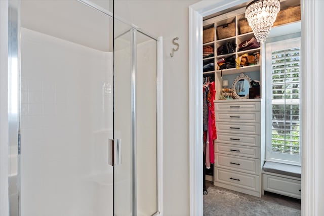 736 Arbor Springs Dr, Mount Juliet, TN 37122 - full bath featuring a shower stall, healthy amount of natural light, and a spacious closet