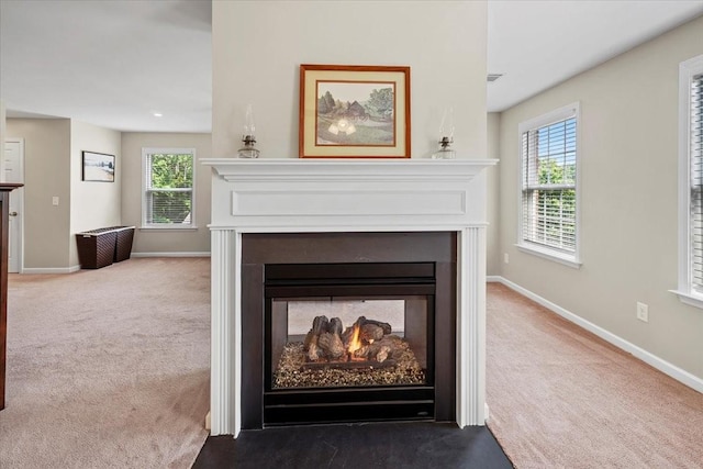 2740 Alvin Sperry Pass, Mount Juliet, TN 37122 - detailed view of a multi sided fireplace, carpet, and baseboards