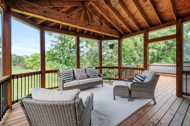 2740 Alvin Sperry Pass, Mount Juliet, TN 37122 - deck featuring outdoor lounge area and view of scattered trees
