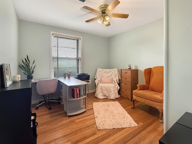 3113 Stafford Dr, Nashville, TN 37214 - office space featuring light wood-style flooring and a ceiling fan
