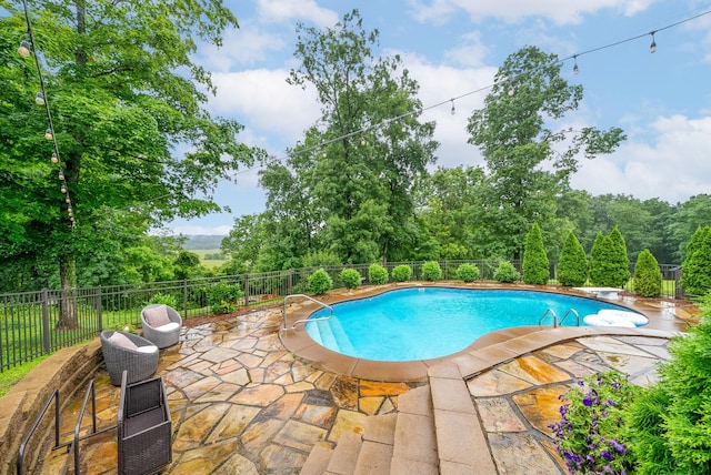 982 Red Bluff Way, Adams, TN 37010 - view of swimming pool with a patio area and a diving board