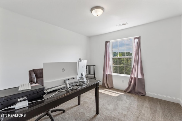 241 Hillside Ln, Lenoir City, TN 37771 - home office featuring light carpet and baseboards
