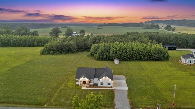 1270 Post Oak Rd, Belvidere, TN 37306 - aerial view of sparsely populated area featuring rows of crops