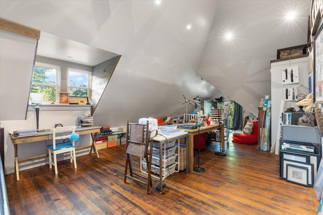 207 Main St E, Wartrace, TN 37183 - office featuring wood-type flooring and lofted ceiling