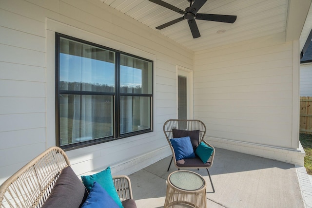 1321 Island View Ct, Nashville, TN 37214 - view of patio with a ceiling fan