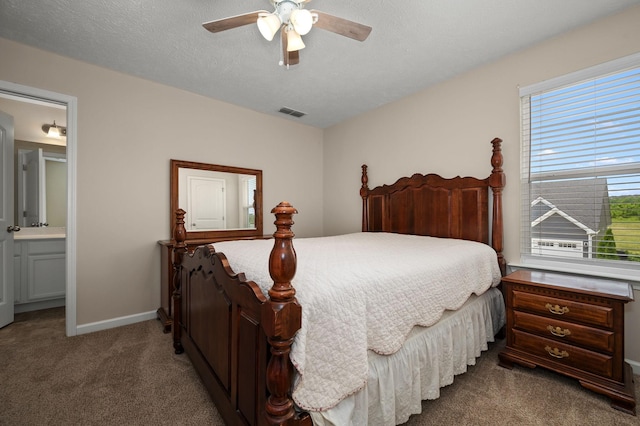4713 Pompano Ln, Murfreesboro, TN 37128 - bedroom featuring carpet flooring, connected bathroom, and a ceiling fan