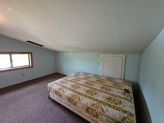 241 Peterson Loop, Holladay, TN 38341 - unfurnished bedroom featuring lofted ceiling, carpet floors, and baseboards