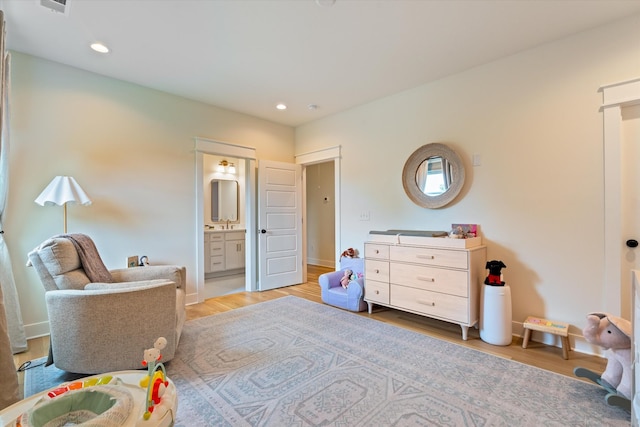 2123 Scott Ave Unit A, Nashville, TN 37216 - living area with wood finished floors, recessed lighting, and baseboards