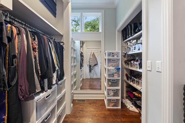 2754 Broyles Ln, Franklin, TN 37069 - spacious closet featuring dark wood-style floors