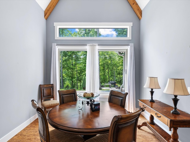 1288 Rogues Fork Rd, Bethpage, TN 37022 - dining space with light wood-style flooring and baseboards