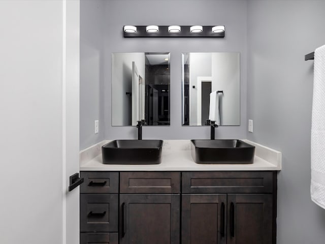 1288 Rogues Fork Rd, Bethpage, TN 37022 - bathroom featuring double vanity and a shower