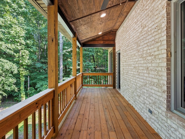1288 Rogues Fork Rd, Bethpage, TN 37022 - view of wooden terrace