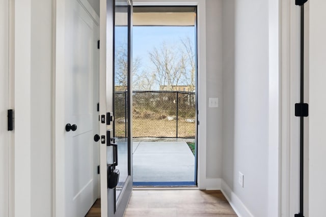 107 E 9th St Unit C5, Columbia, TN 38401 - entryway featuring wood finished floors and baseboards