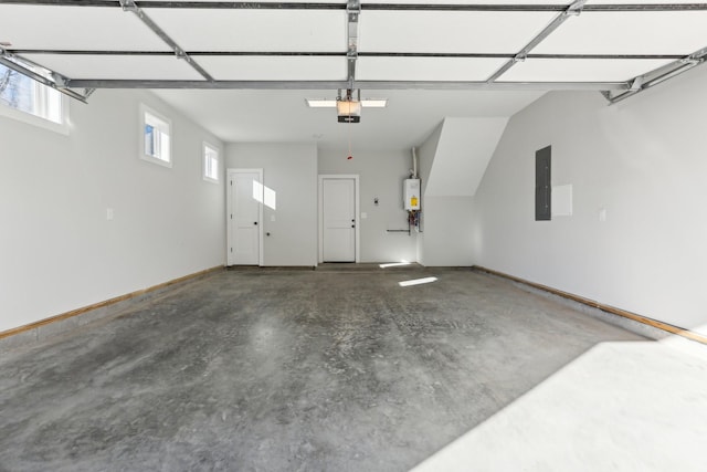 107 E 9th St Unit C5, Columbia, TN 38401 - garage featuring electric panel, water heater, and a garage door opener