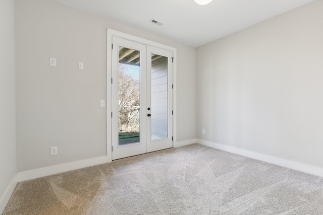 107 E 9th St Unit C5, Columbia, TN 38401 - carpeted spare room featuring baseboards and french doors