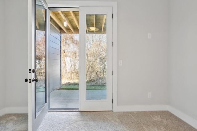 107 E 9th St Unit C6, Columbia, TN 38401 - doorway featuring carpet, baseboards, and french doors