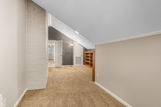 818 N Rutherford Blvd, Murfreesboro, TN 37130 - hall with vaulted ceiling, carpet flooring, and baseboards