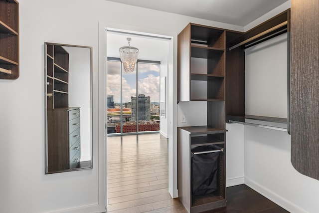 1212 Laurel St Unit 1902, Nashville, TN 37203 - spacious closet featuring dark wood-style flooring