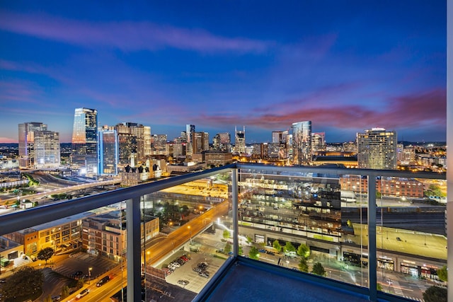 1212 Laurel St Unit 1902, Nashville, TN 37203 - balcony featuring a skyline view