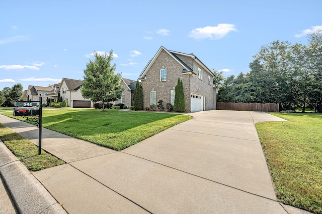 541 Piccadilly Dr, Murfreesboro, TN 37128 - view of home's exterior featuring concrete driveway, brick siding, and an attached garage