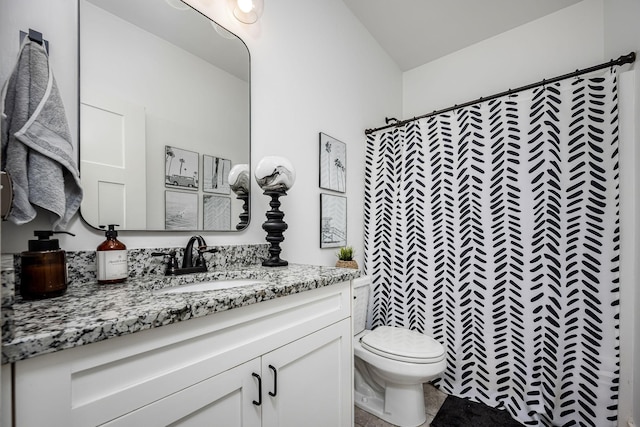 541 Piccadilly Dr, Murfreesboro, TN 37128 - full bath with vanity, curtained shower, and tile patterned floors