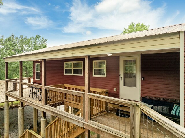 91 Creekside View Ln, Decaturville, TN 38329 - view of wooden deck