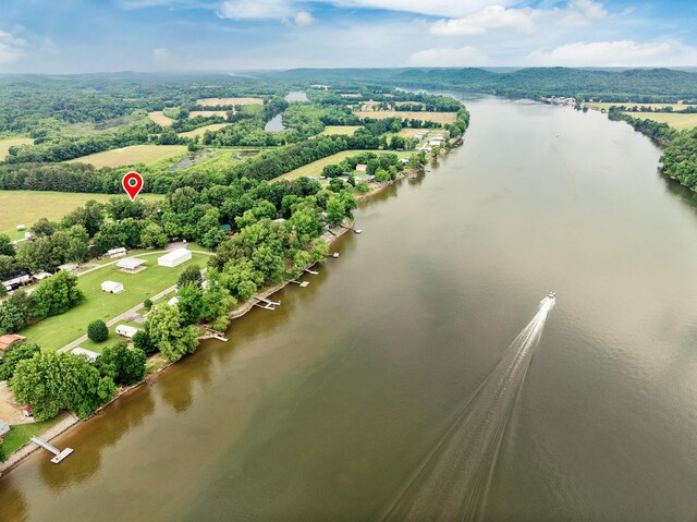 91 Creekside View Ln, Decaturville, TN 38329 - aerial view of a large body of water
