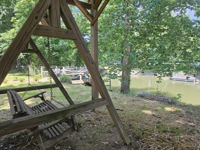 91 Creekside View Ln, Decaturville, TN 38329 - view of yard featuring a water view