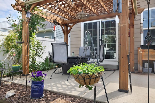 2844 Bluestem Ln, Murfreesboro, TN 37128 - view of patio / terrace featuring a pergola