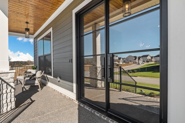 7286 Murrel Dr, Franklin, TN 37064 - covered porch featuring a residential view