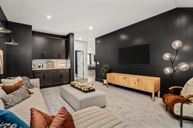 7286 Murrel Dr, Franklin, TN 37064 - living room with light carpet and recessed lighting