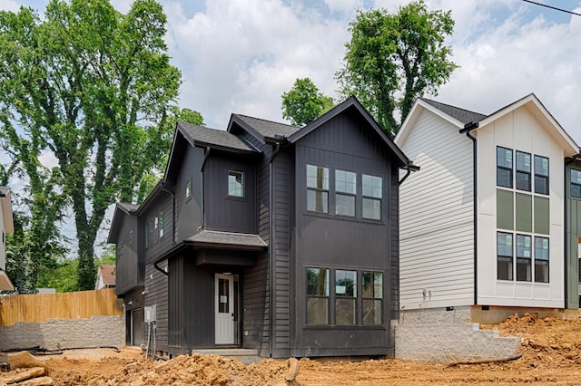 1712 Carvell Ave, Nashville, TN 37203 - view of front of home with crawl space and board and batten siding