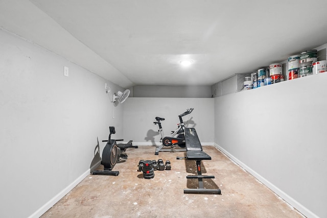 129 Neese Dr, Nashville, TN 37211 - exercise room with baseboards
