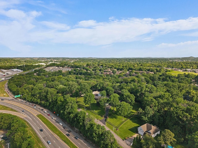 129 Neese Dr, Nashville, TN 37211 - aerial overview of property's location with a highway and a heavily wooded area