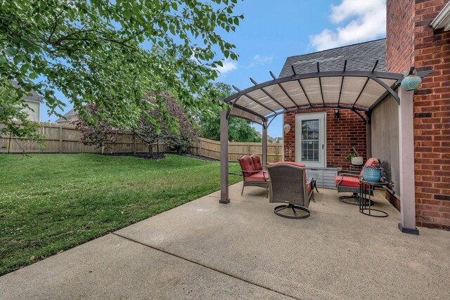 4047 Locerbie Cir, Spring Hill, TN 37174 - fenced backyard with a patio area