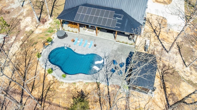 639 Piney Creek Rd, Hohenwald, TN 38462 - aerial view of property and surrounding area featuring a pool