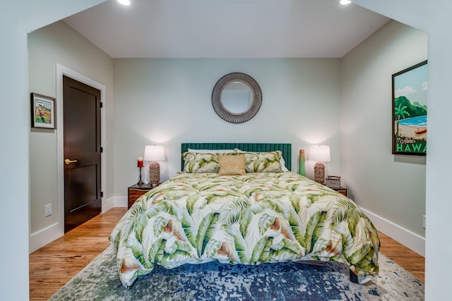 639 Piney Creek Rd, Hohenwald, TN 38462 - bedroom with recessed lighting, baseboards, and light wood finished floors