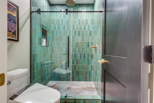 639 Piney Creek Rd, Hohenwald, TN 38462 - bathroom featuring toilet and a shower stall