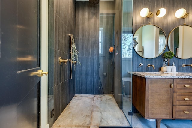 639 Piney Creek Rd, Hohenwald, TN 38462 - bathroom with walk in shower and vanity